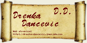 Drenka Dančević vizit kartica